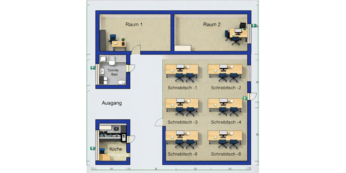 Gewerbeobjekt Schweinfurt Bellevue - 688&euro; | Angebot:25163950