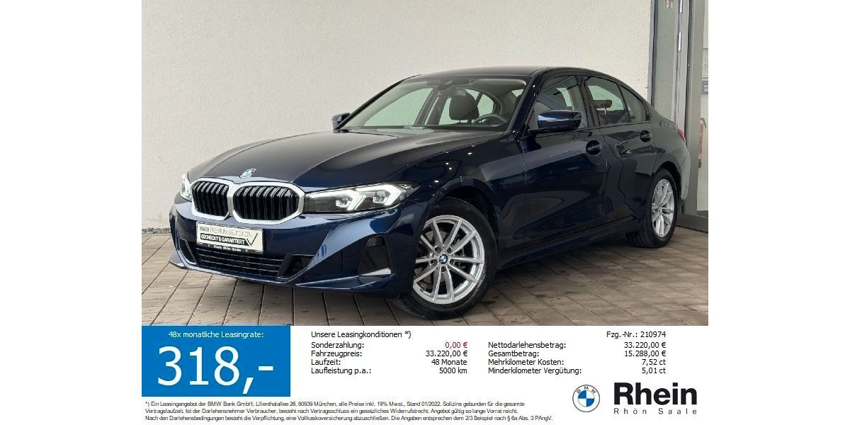 BMW 318 9.890 km 32.745 &euro; Salz 97616