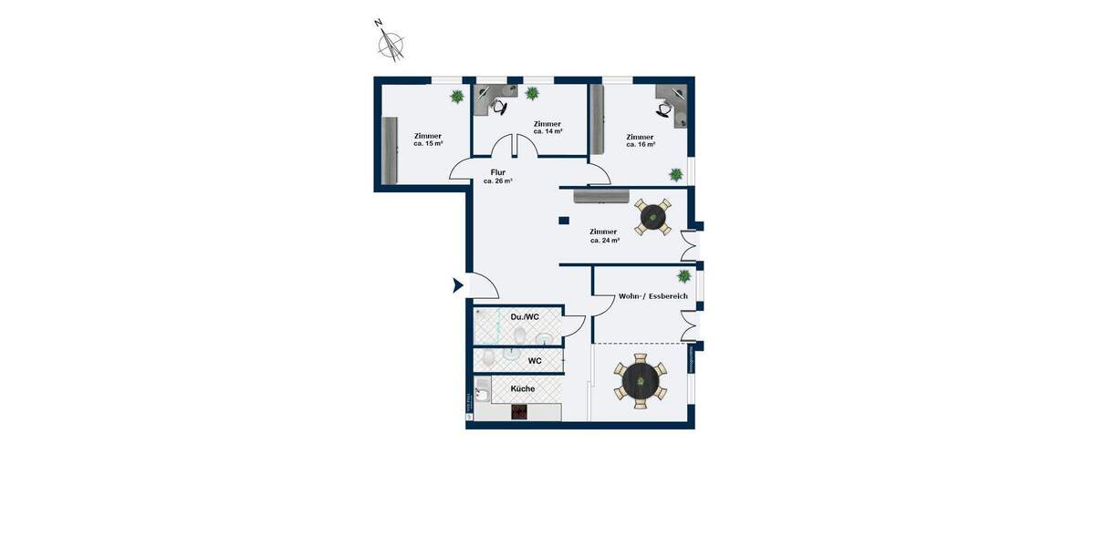 Etagenwohnung Schweinfurt Altstadt - 5 Zimmer, 139 m&sup2;, 335.000&euro; | Angebot:25665665