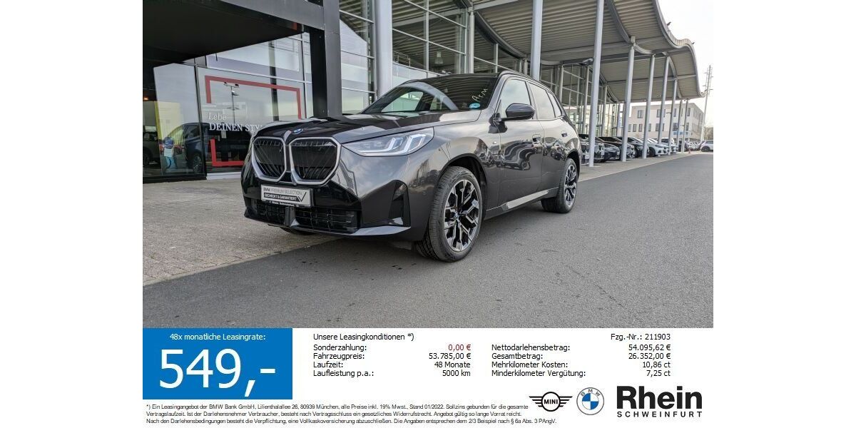 BMW X3 19.384 km 52.750 &euro; Schweinfurt 97424