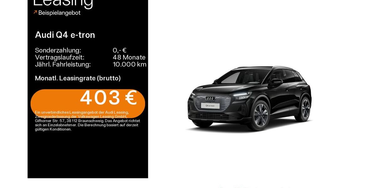 Audi Q4 e-tron 105.424 km 27.790 &euro; Haßfurt 97437