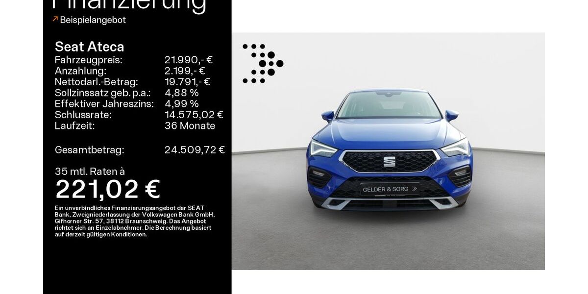 Seat Ateca 86.853 km 21.990 &euro; Sand am Main 97522