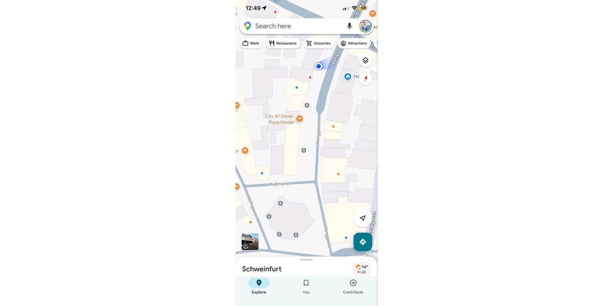 Etagenwohnung Schweinfurt Gartenstadt - 1 Zimmer, 16 m&sup2;, 360&euro; | Angebot:25435817