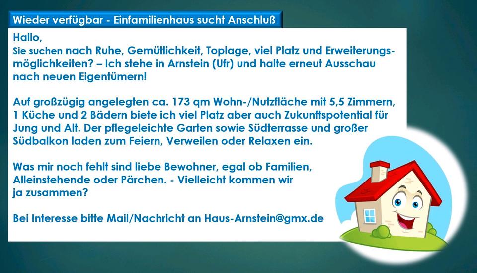 Einfamilienhaus Arnstein - 6 Zimmer, 173 m&sup2;, 510.000&euro; | Angebot:27055033