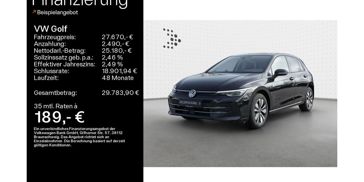 VW Golf 24.400 km 27.670 &euro; Bad Kissingen 97688