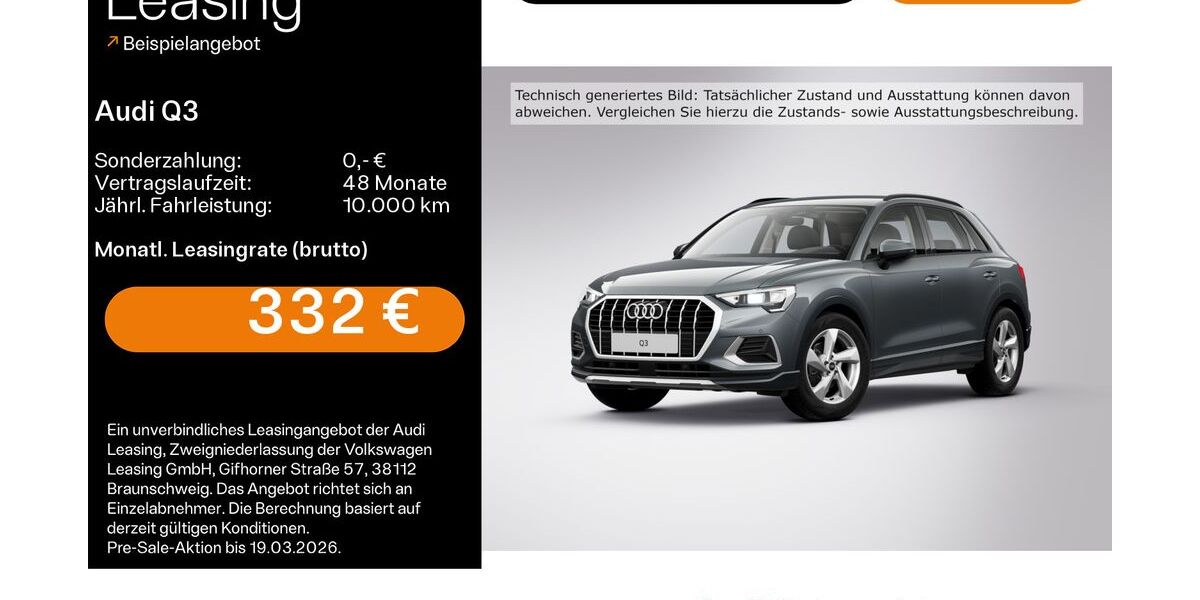 Audi Q3 7.836 km 36.380 &euro; Haßfurt 97437