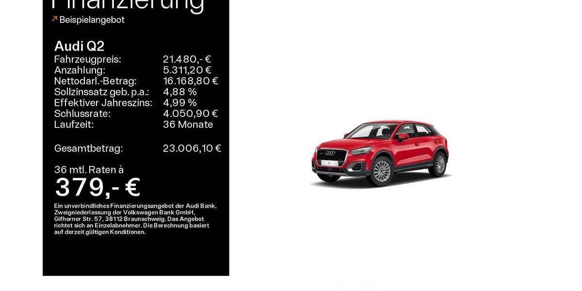 Audi Q2 83.000 km 21.480 &euro; Haßfurt 97437