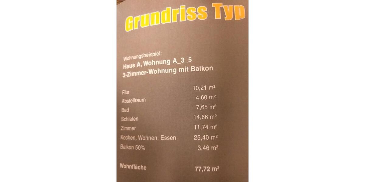 Etagenwohnung Bergrheinfeld - 3 Zimmer, 78 m&sup2;, 389.000&euro; | Angebot:25895019