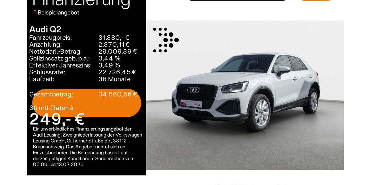 Audi Q2 28.903 km 31.880 &euro; Haßfurt 97437