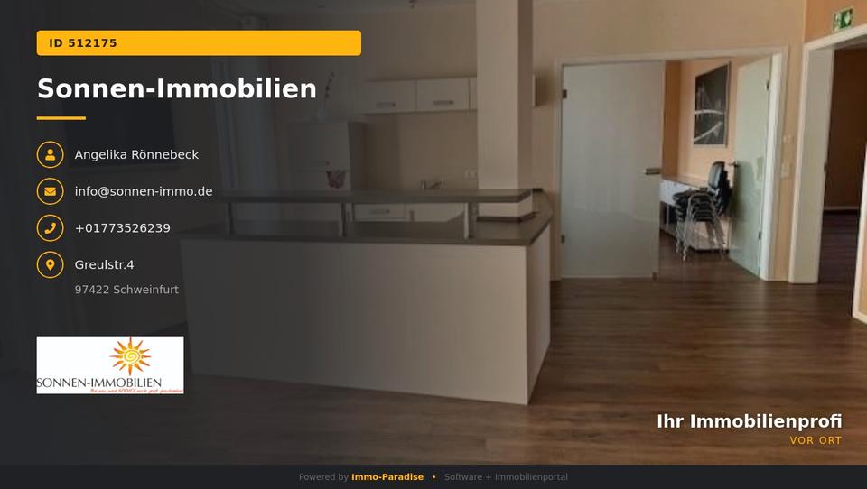 Gewerbeobjekt Schweinfurt Gartenstadt - 2.625&euro; | Angebot:25254554