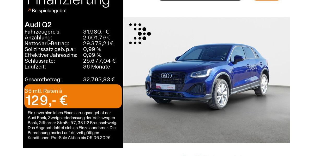 Audi Q2 21.396 km 31.980 &euro; Haßfurt 97437