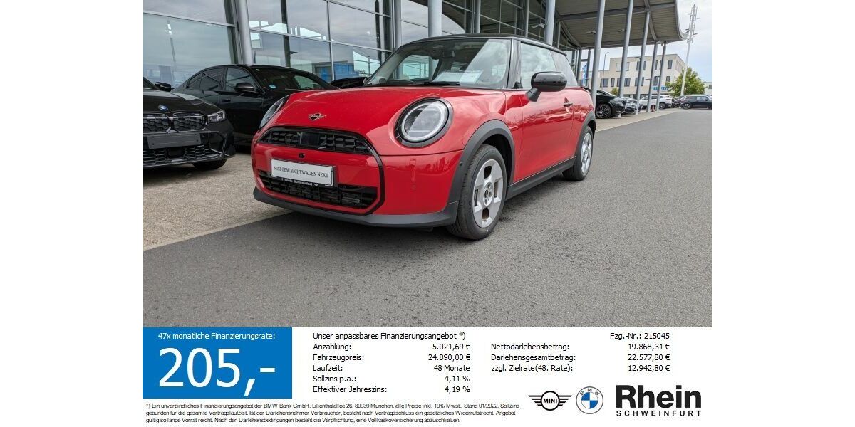 Mini Cooper C 4.214 km 23.490 &euro; Schweinfurt 97424