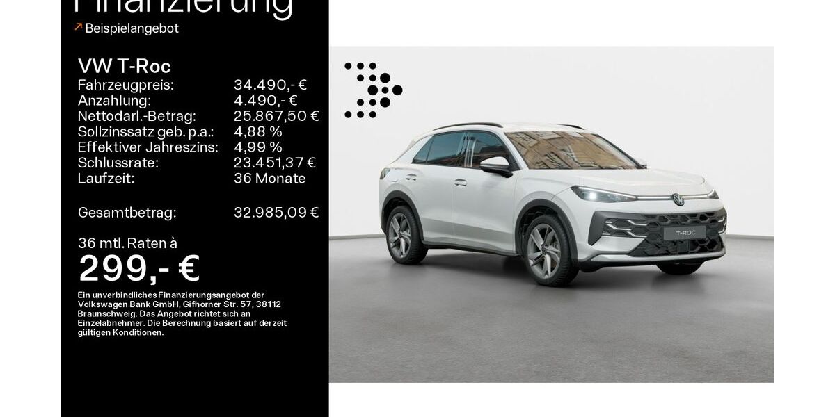 VW T-Roc 9.900 km 30.890 &euro; Bad Kissingen 97688