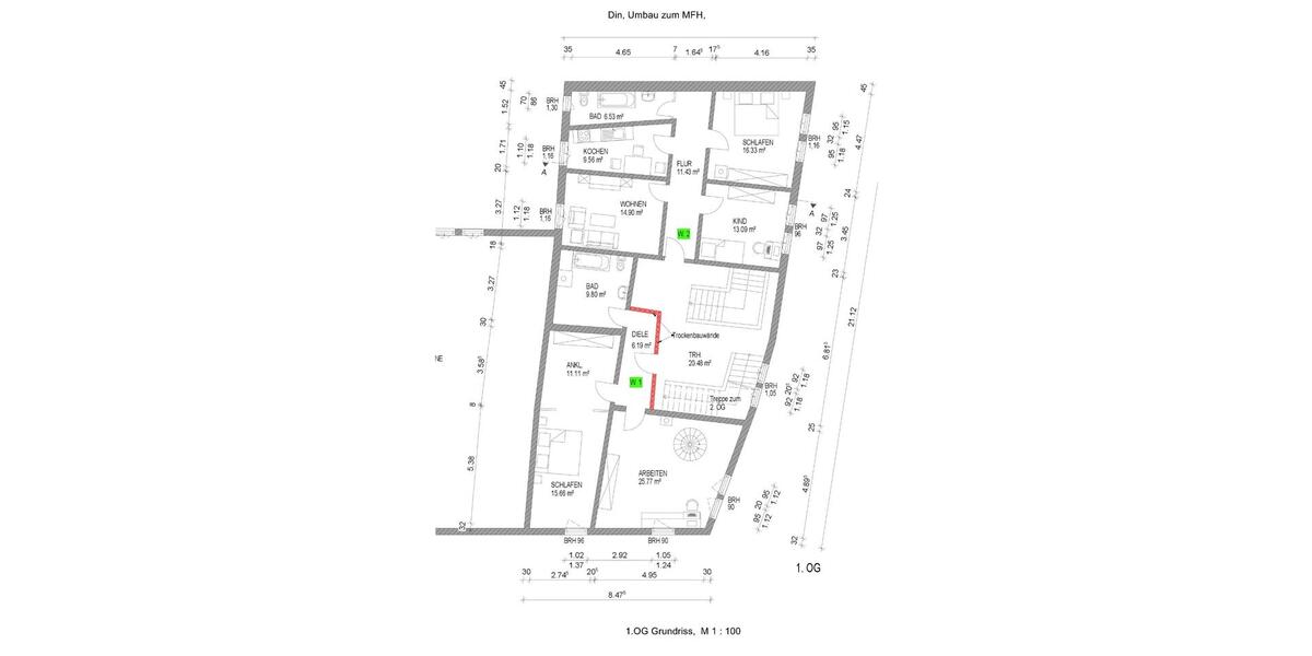 Mehrfamilienhaus, Wohnhaus Volkach - 18 Zimmer, 460 m&sup2;, 475.000&euro; | Angebot:26963180