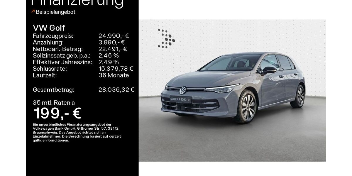 VW Golf 19.042 km 24.490 &euro; Schweinfurt 97424