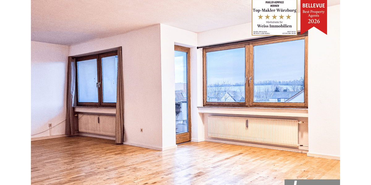 Etagenwohnung Volkach - 3 Zimmer, 106 m&sup2;, 1.000&euro; | Angebot:24601922