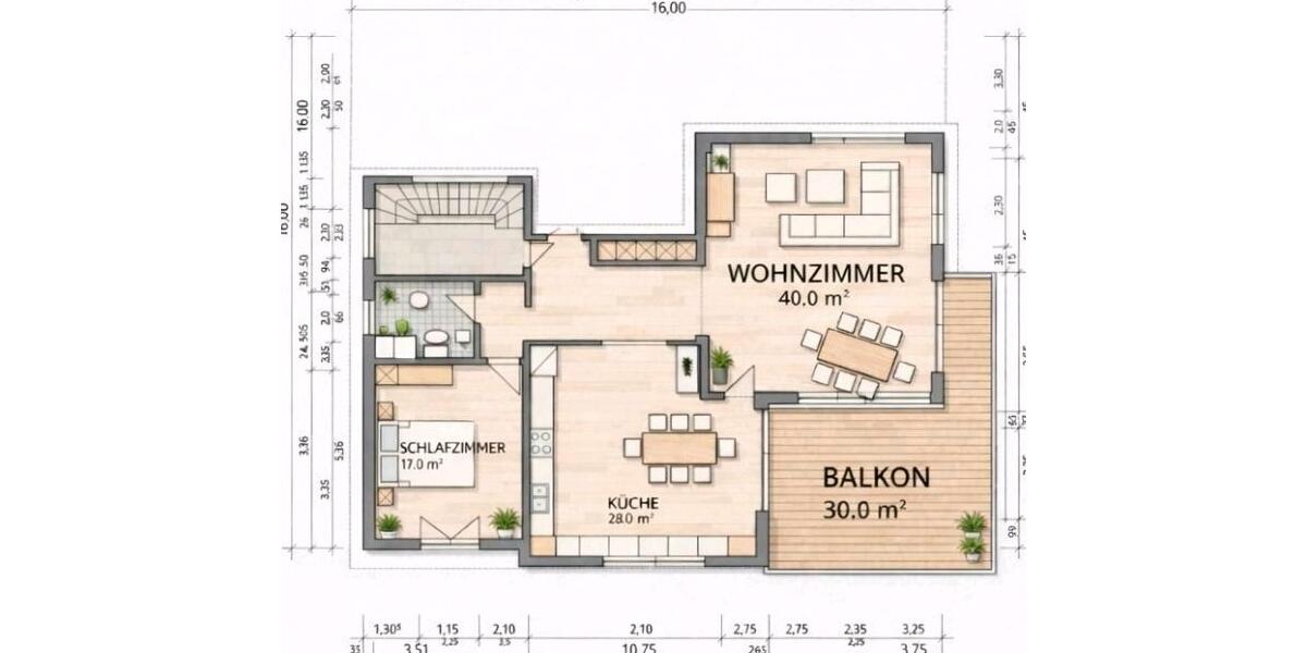 Etagenwohnung Sennfeld - 2 Zimmer, 115 m&sup2;, 1.600&euro; | Angebot:25962943