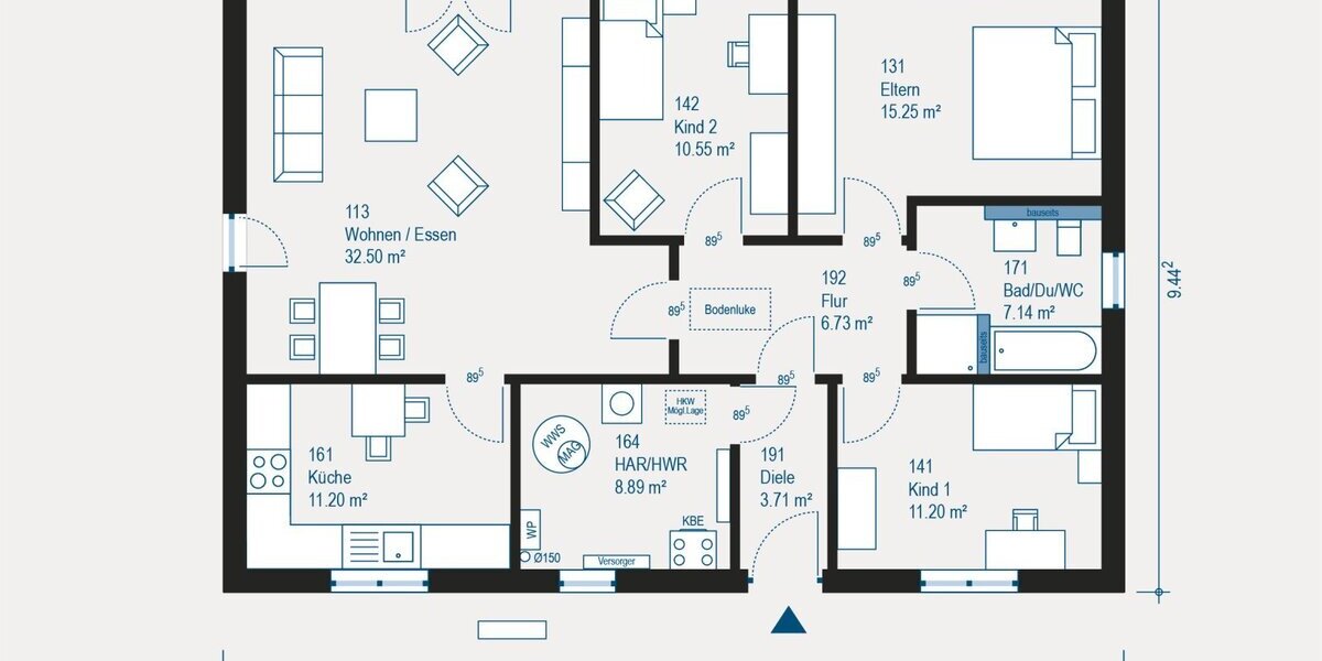 Inklusive Grundstück und freie Planung - KfW40-QNG möglich - Rufen Sie uns gerne an ! - Bungalow Fahr Fahr | Angebot:27312079