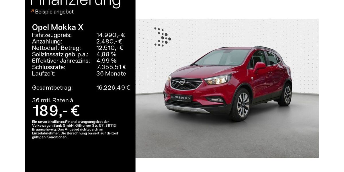 Opel Mokka X 44.900 km 14.490 &euro; Bad Kissingen 97688
