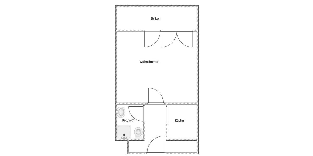Etagenwohnung Sennfeld - 1 Zimmer, 33 m&sup2;, 400&euro; | Angebot:25639216