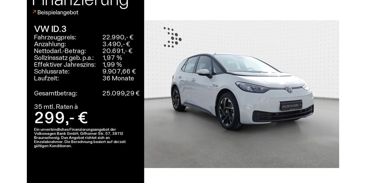 VW ID.3 7.450 km 22.960 &euro; Haßfurt 97437